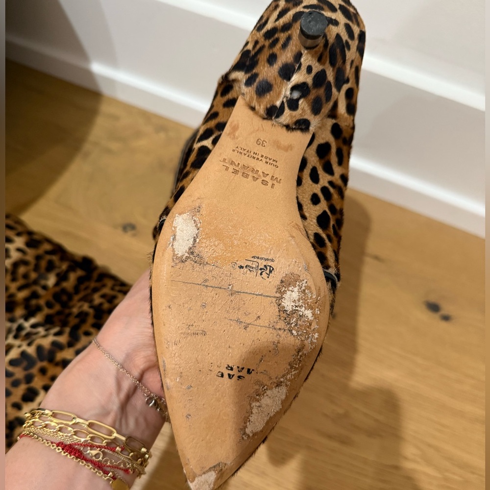 Isabel Marant Erik Leopard Print Bootie Size 39 Great condition - Picture 9 of 9